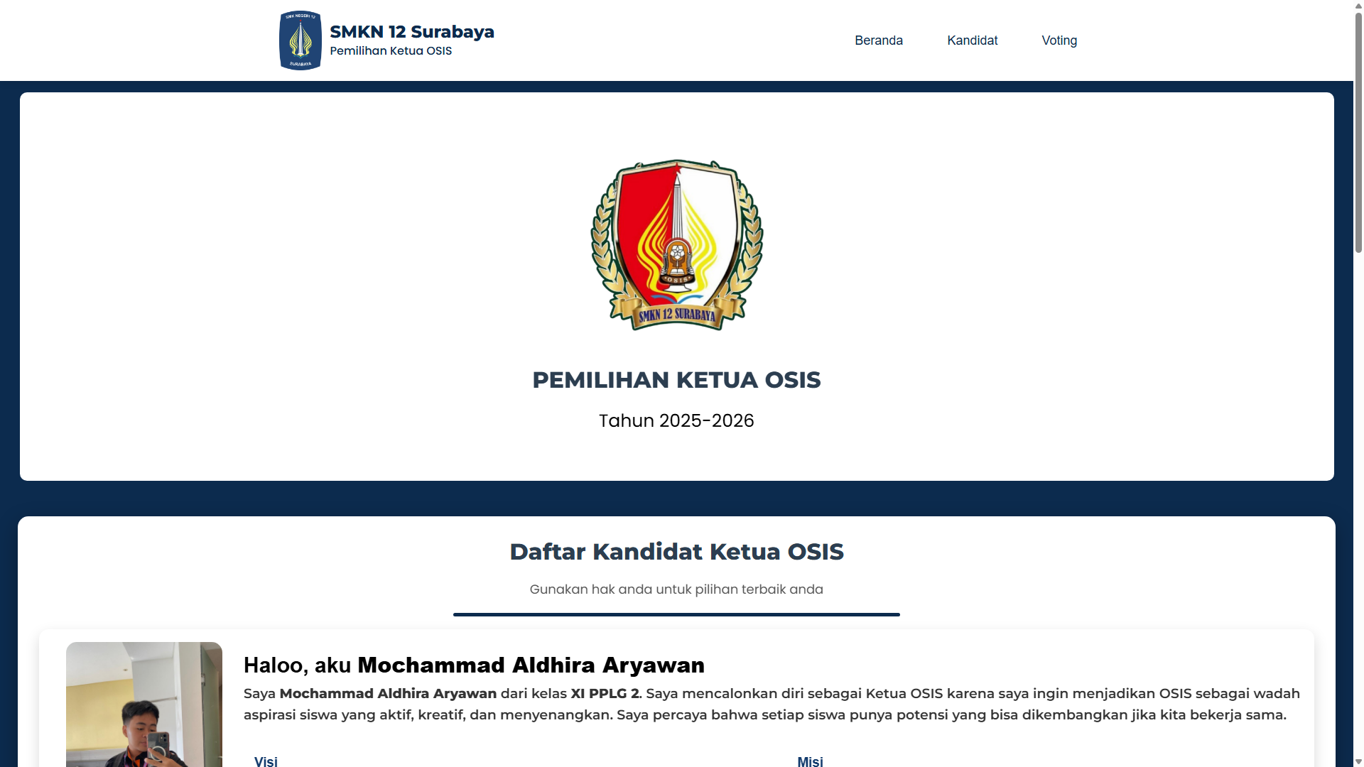 Pemilihan Ketua Osis